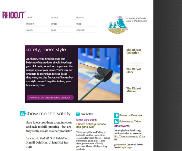 Rhoost homepage