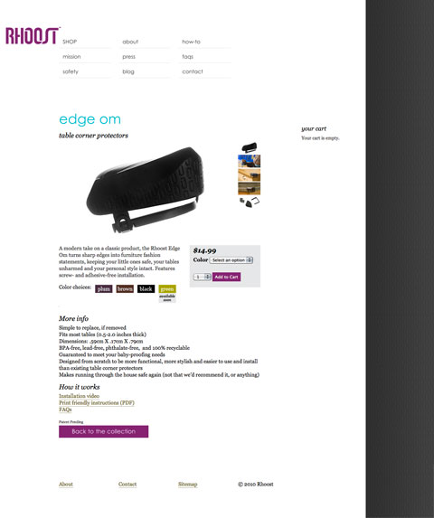 Product page
