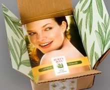 Burt's Bees package opened